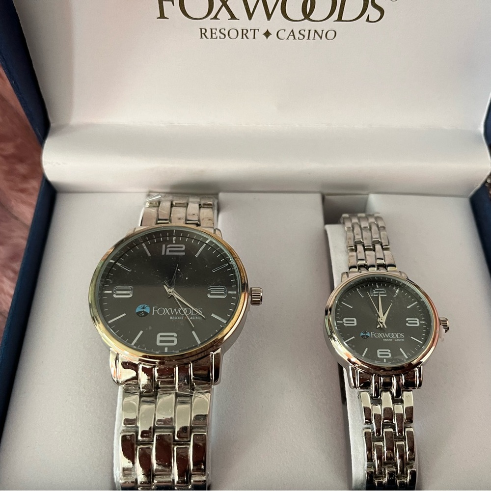 Silver and Gold Women's Watch Set